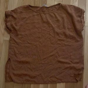 Light brown short sleeve shirt